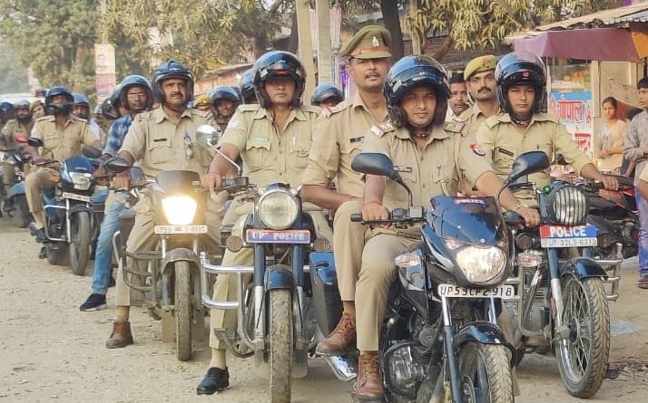 Police took out a bike rally and gave a message of unity