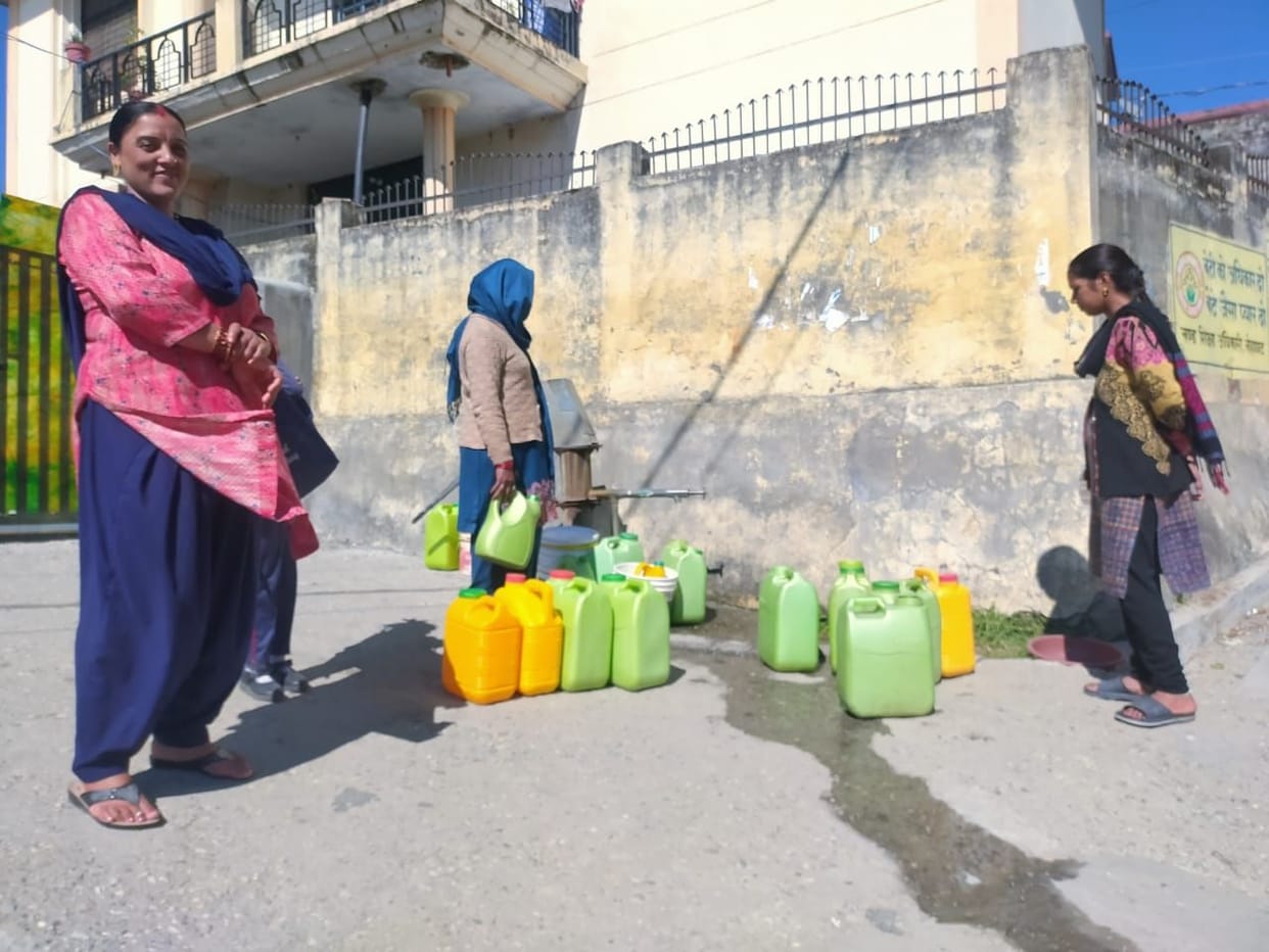 Water shortage in Chandmari since 13 days