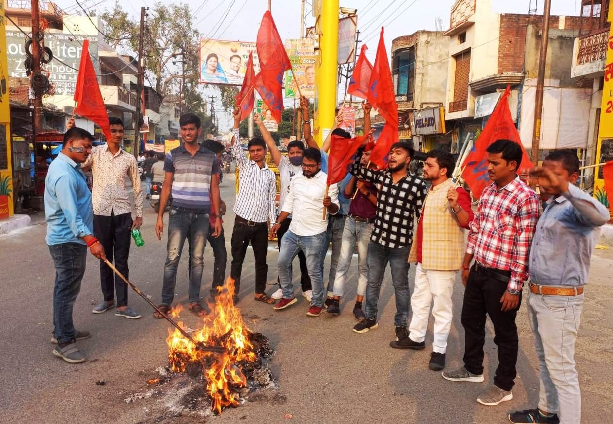 Outrage over attack on ABVP workers in Tripura