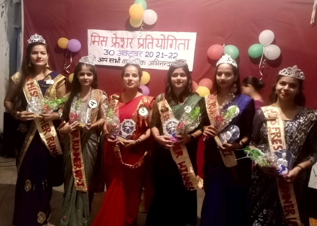 Aparna and Shubhangi were elected Miss Fresher