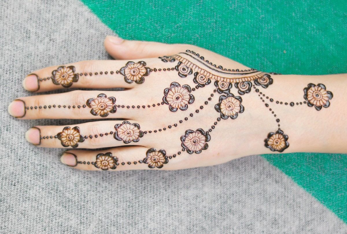 डॉट मेहंदी डिजाइन लगाना है बेहद आसान, जानें तरीका | easy to apply dot mehndi  designs | HerZindagi