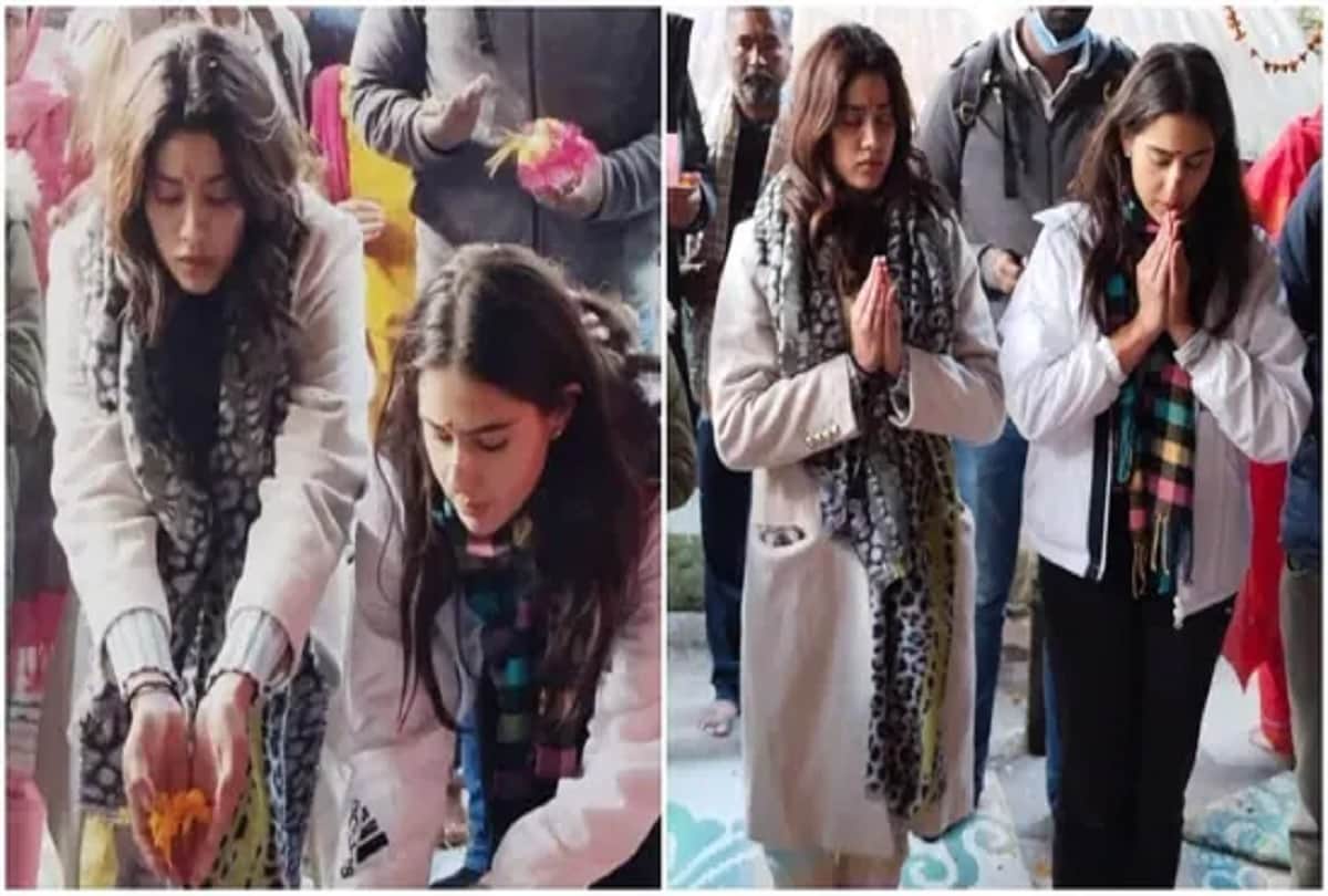 Sara and Janhvi visit Kedarnath Temple fan says Wow, this is sanskar