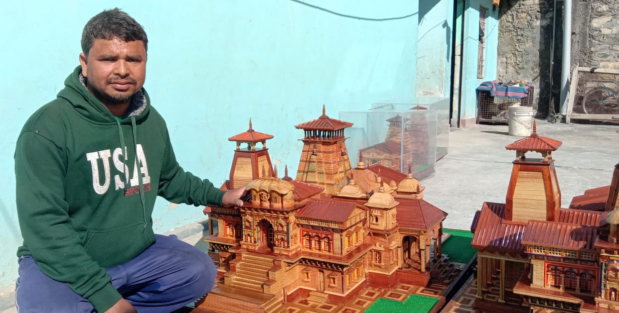 Anil is turning wood into great models