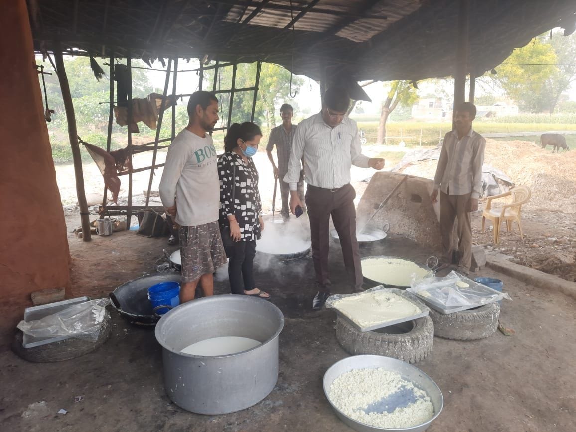 Food Safety and Drug Administration team filled nine samples including khoya, cream and milk