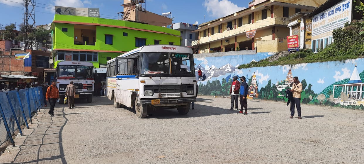 Roadways Bus of Pithauragarh Depot