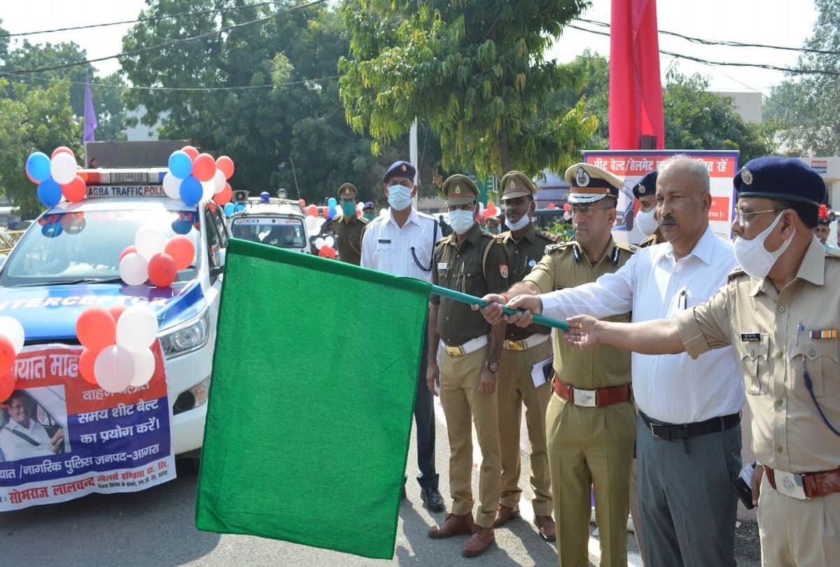 Traffic Month Agra Police Encroachment At Crossing People In Trouble From Jam