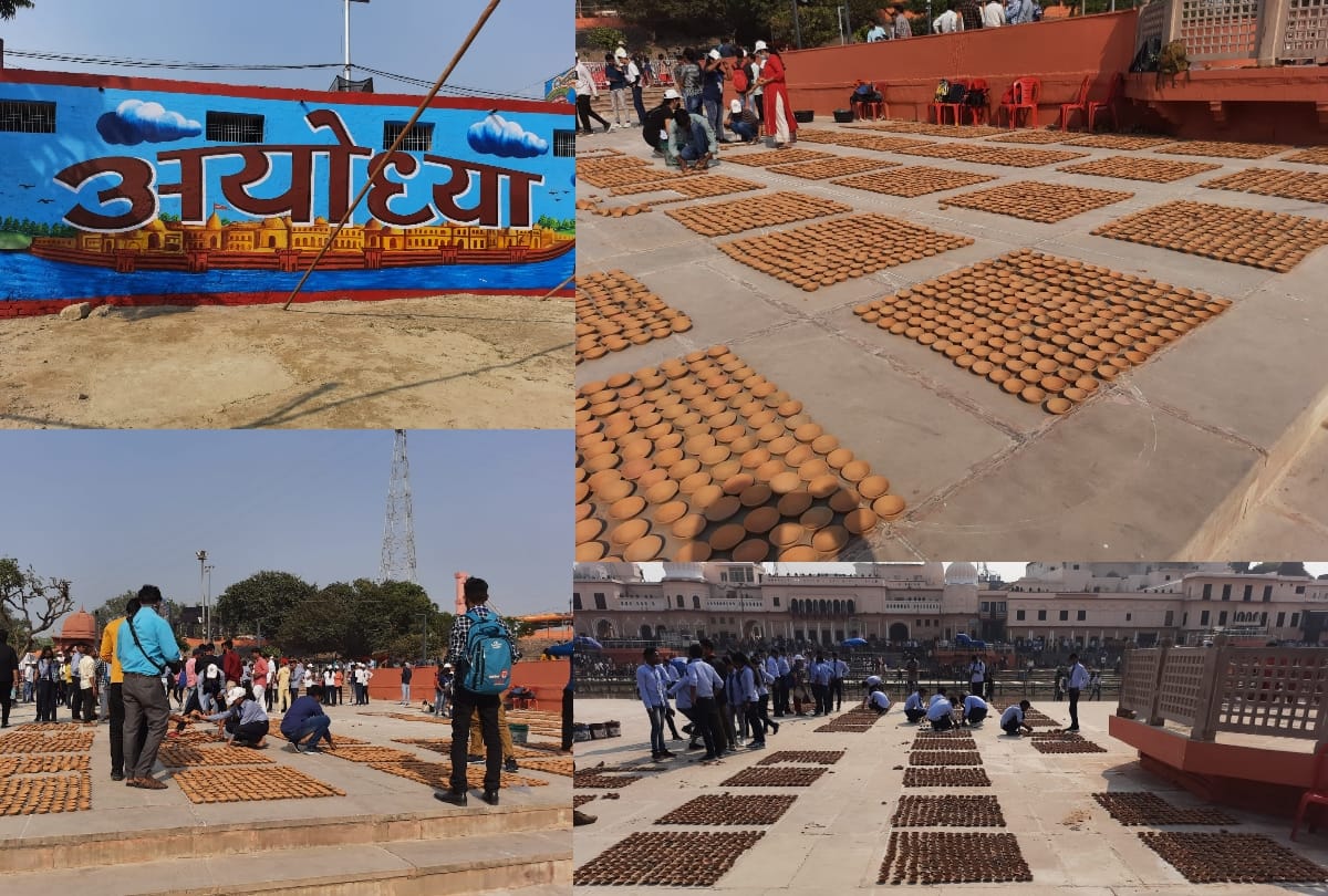 Prepration of Diwali celebration in Ayodhya.