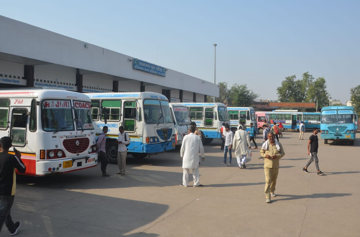 16 roadways buses carried 832 candidates to the examination centers