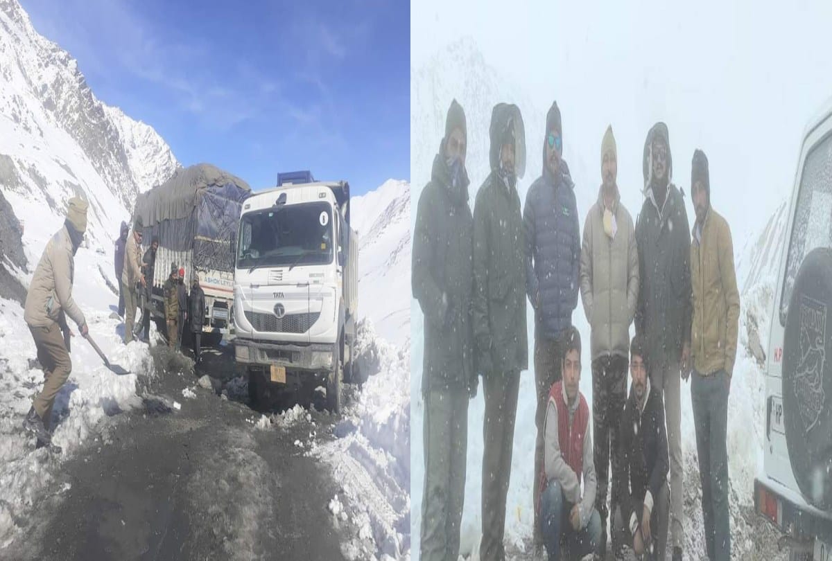 Baralacha Pass closed: 41 vehicles stranded in snow on Manali-Leh road were evacuated to safer places