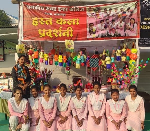 Girls raising money for college by selling artefacts