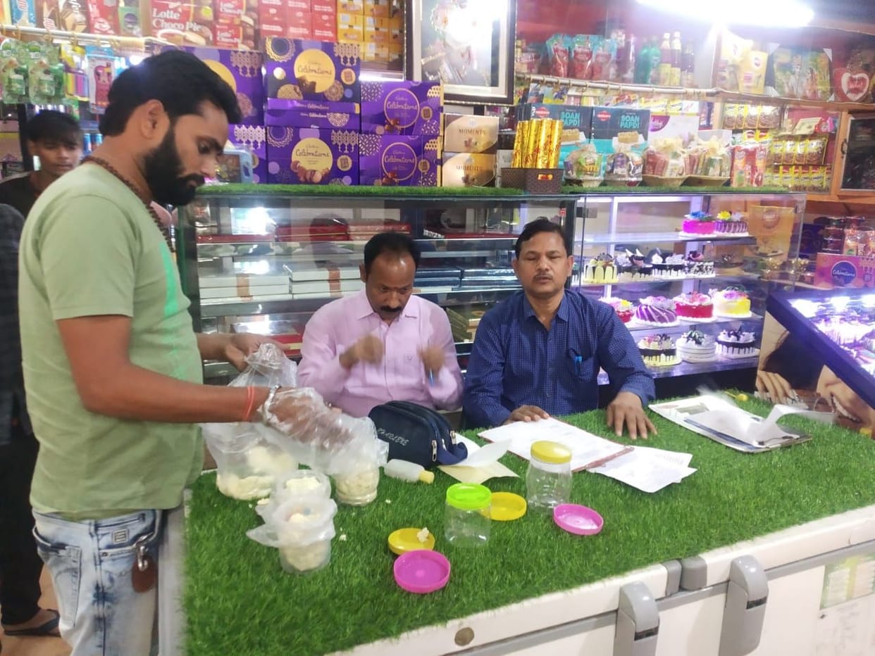 20 kg contaminated sweets got destroyed, three samples for