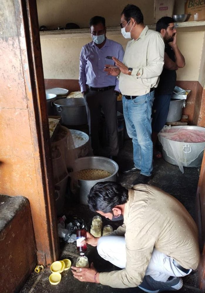 SDM inspected sweet shops and got samples filled