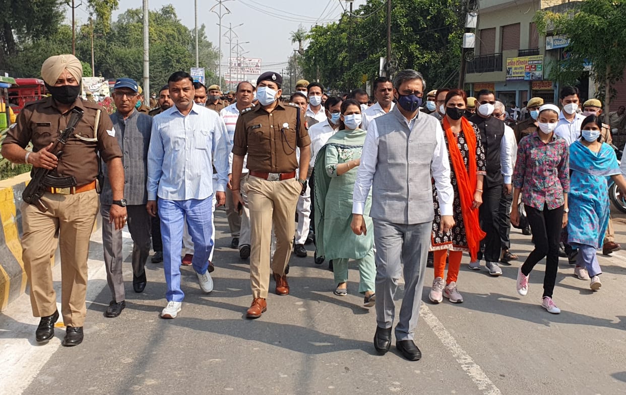 Rally taken out in the city on the birth anniversary of Sardar Patel