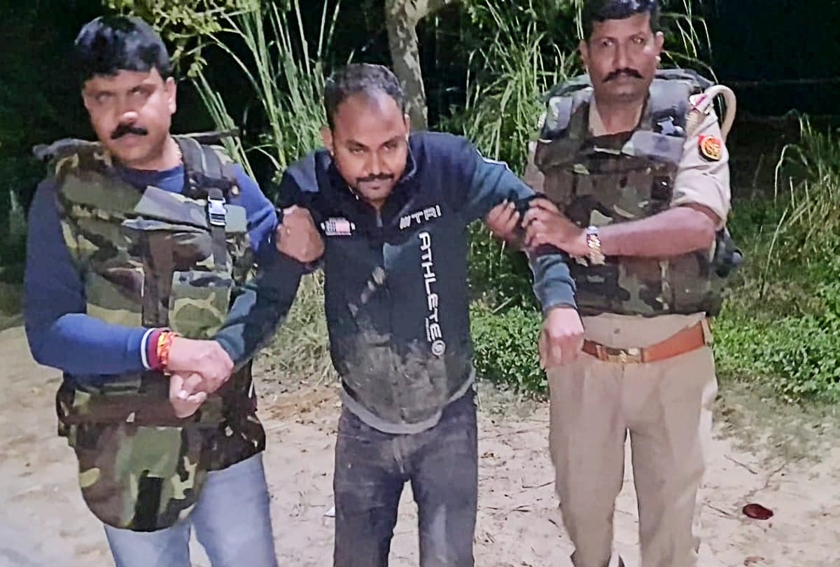miscreant amit bavaria arrested in the police encounter in agra