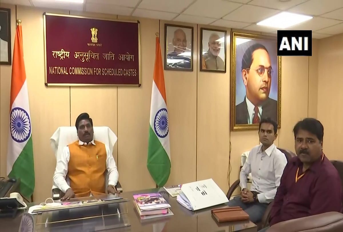 NCB Mumbai Zonal Director Sameer Wankhede arrives at National Commission for Scheduled Castes, Delhi