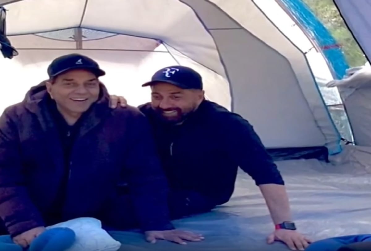 sunny deol and dharmendra video of mountains goes viral