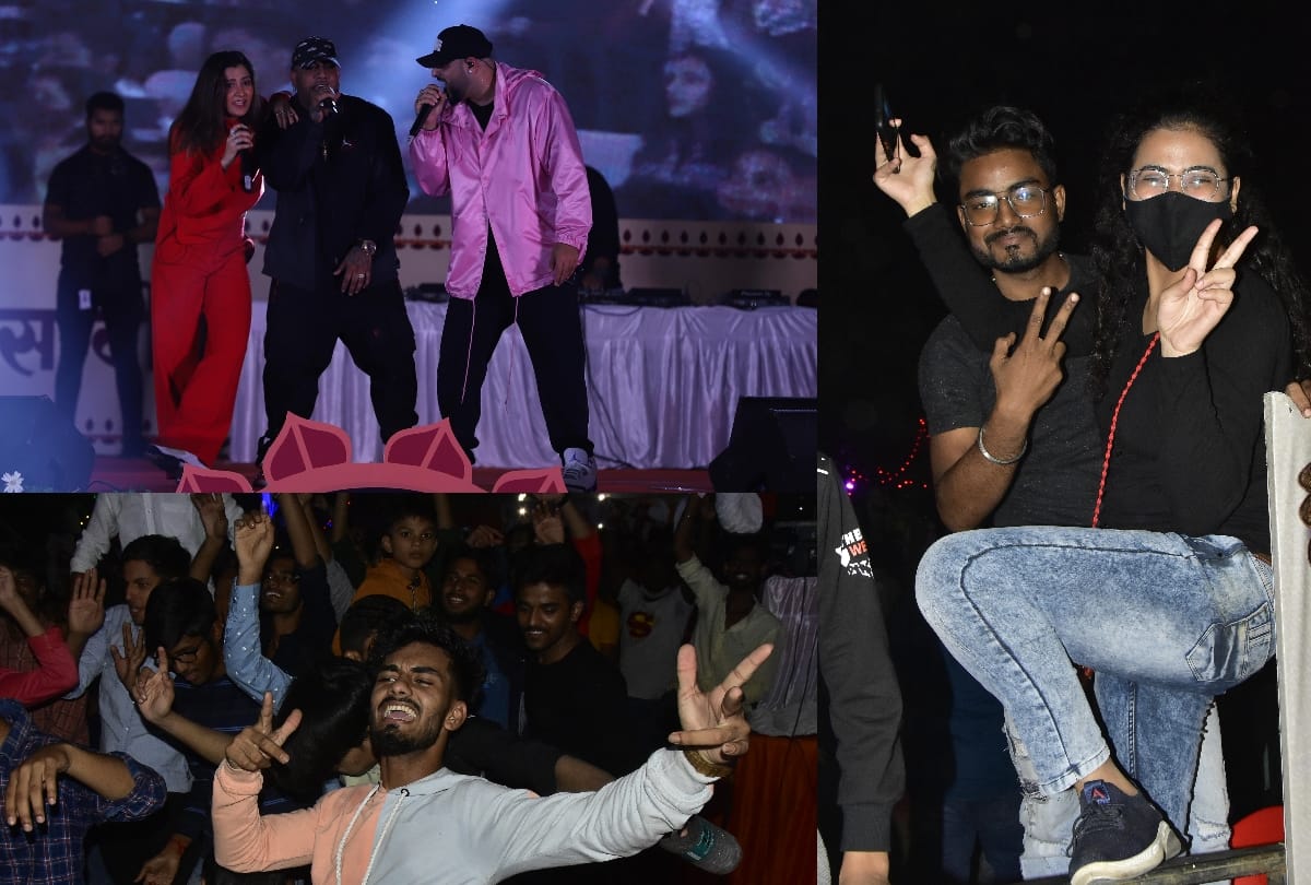 Rapper badshah in Lucknow.