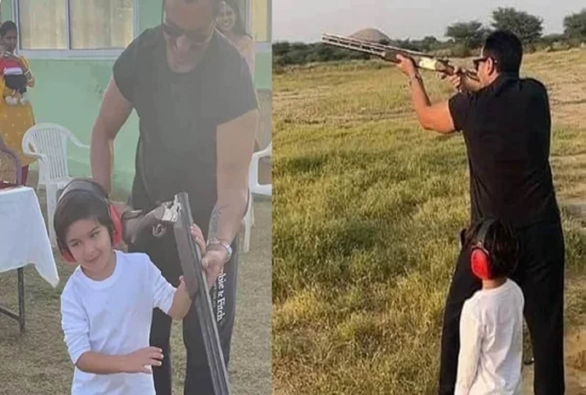 Saif Ali Khan and Taimur Ali Khan go shooting in Jaisalmer see pics 