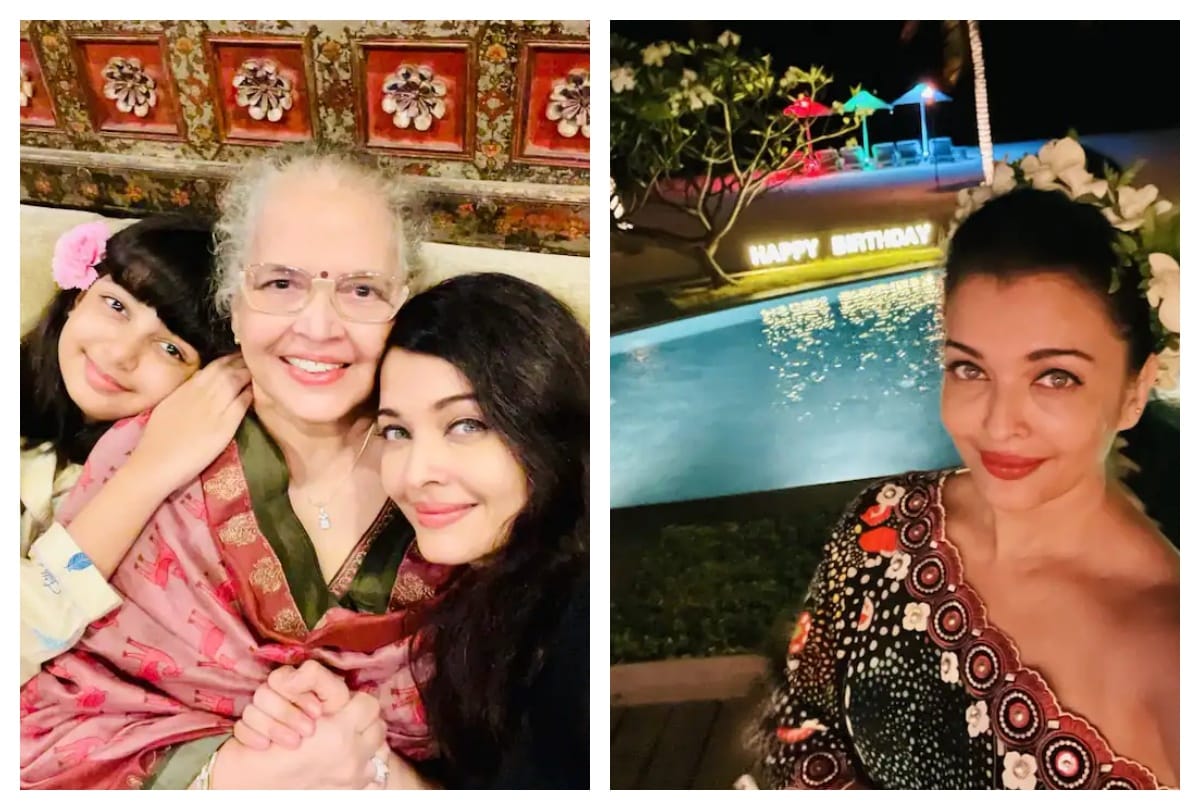 Aishwarya Rai bachchan birthday celebration pictures
