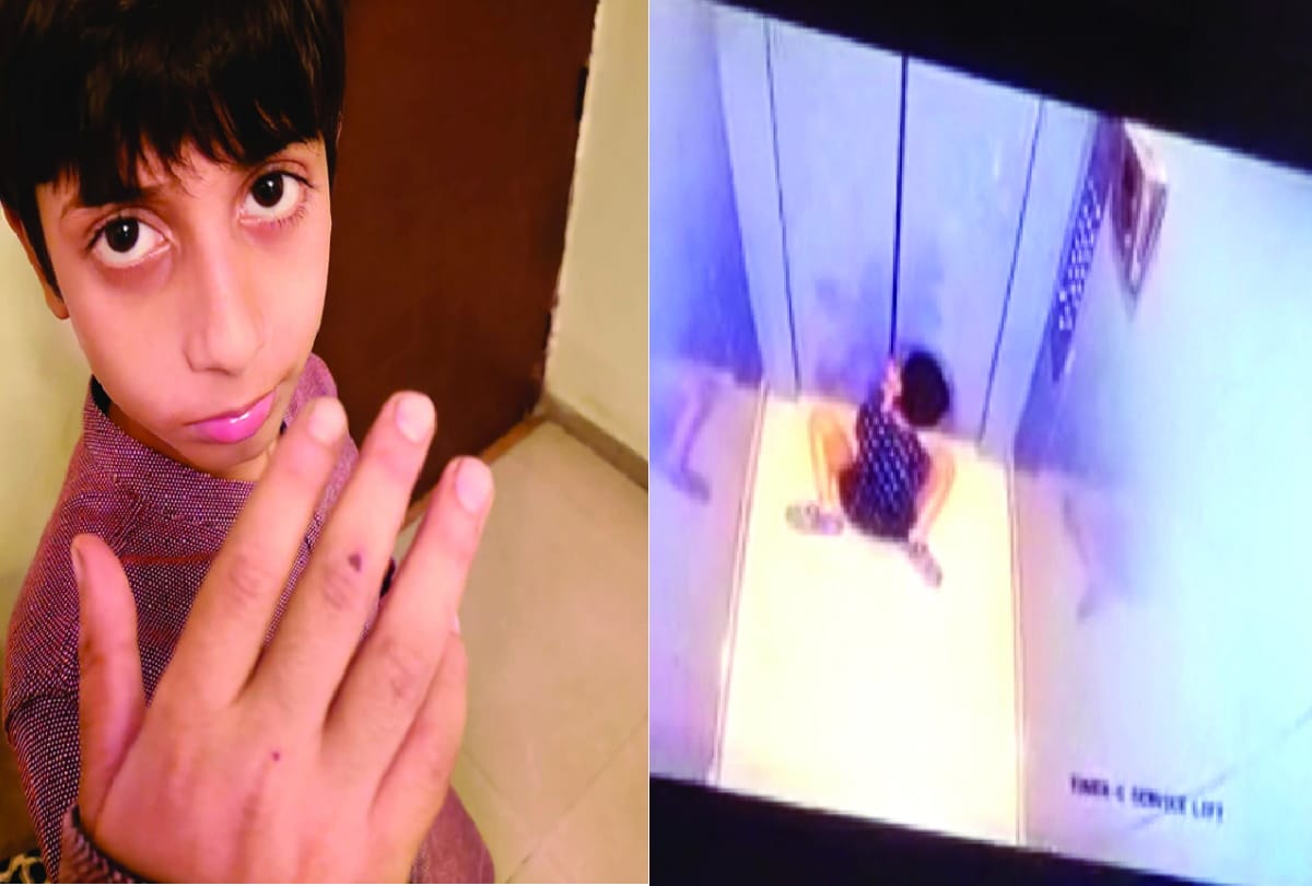ten year old child stuck in lift for 50 minutes in Ghaziabad