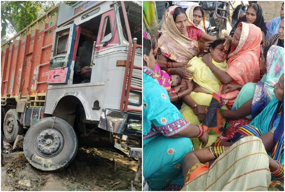 Road accident in ghazipur six killed as truck rams into tea stall on day of Dhanteras see photos