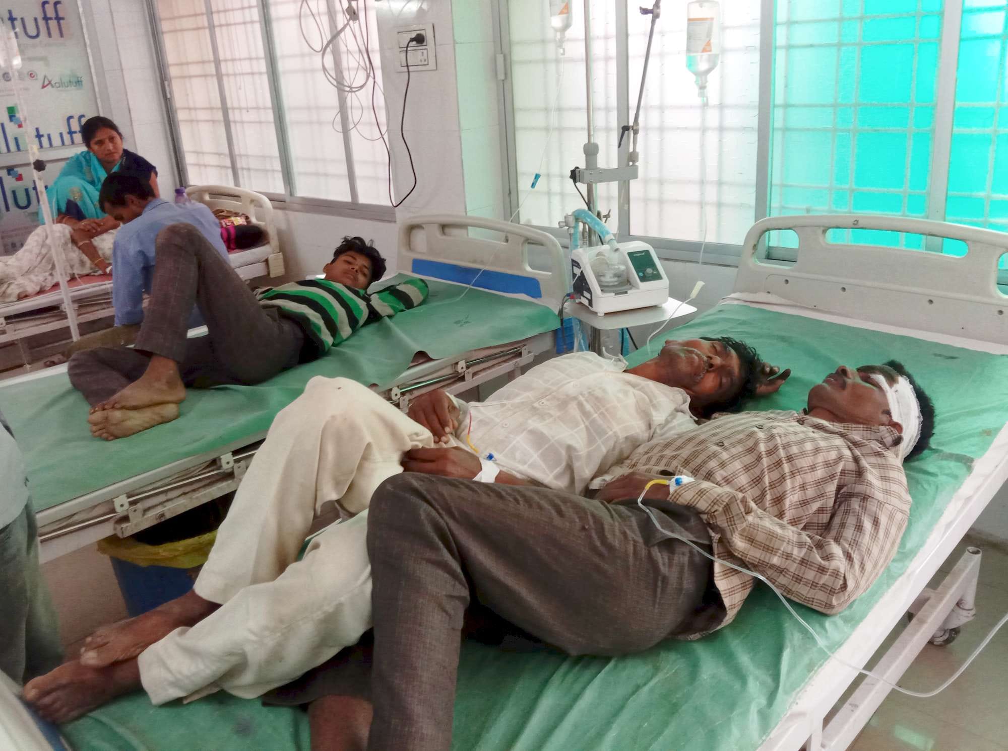 Five people including truck drivers fall ill after drinking tea