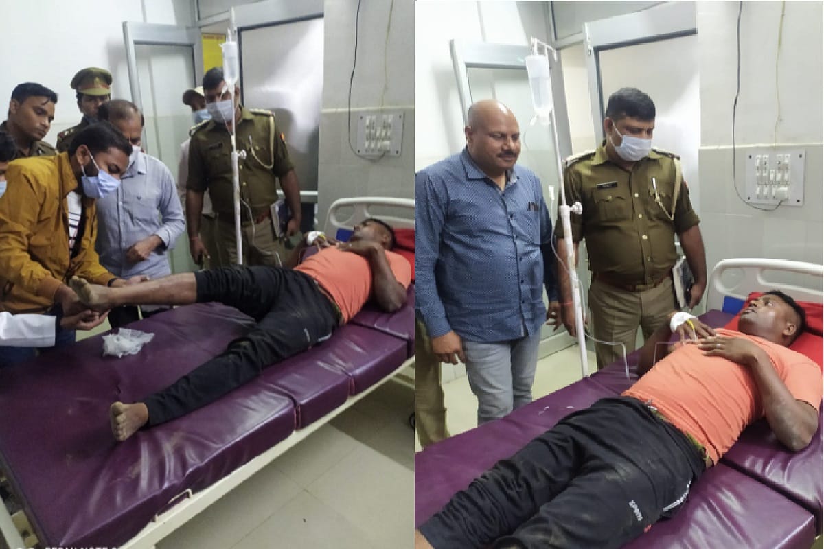 UP Crime News: A accused injured in encounter and teacher murder case of opened by police