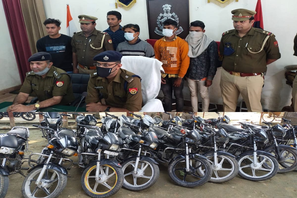 UP Crime News: Police has busted a gang and three accused arrested with 16 bikes in Muzaffarnagar
