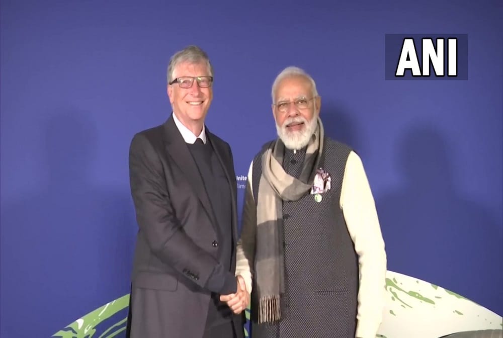 PM Modi meets Bill Gates in Glasgow discusses climate change, sustainable development