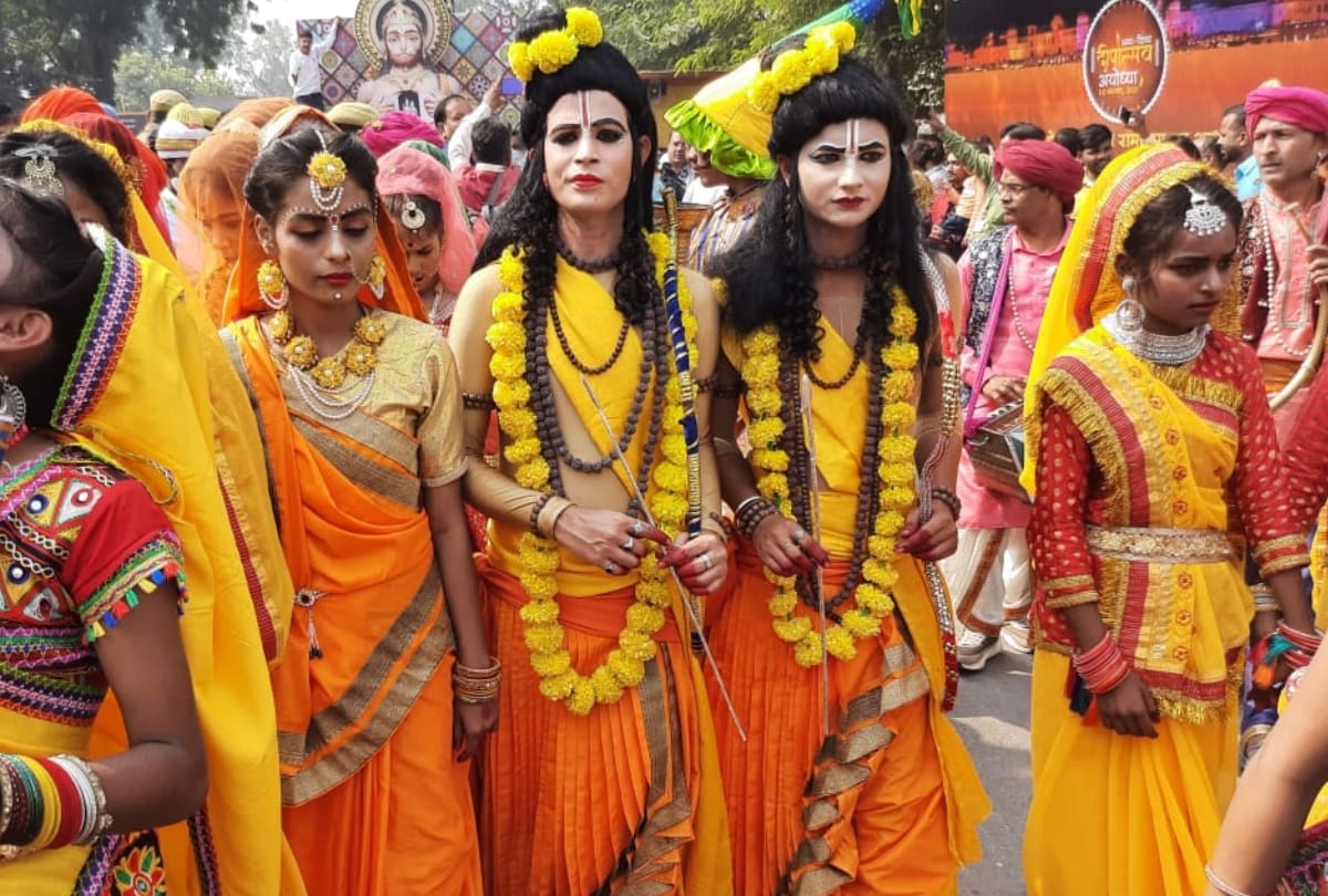 Pics of Ramrajyabhishek yatra in Ayodhya.