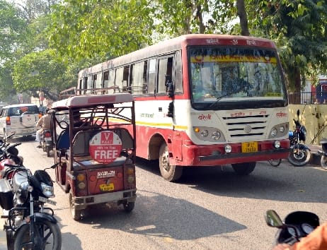 Police diverted the route of roadways buses