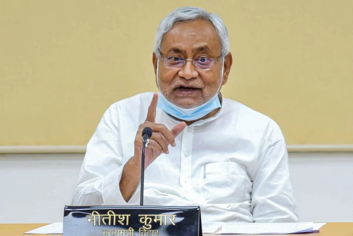 बिहार के मुख्यमंत्री नीतिश कुमार।