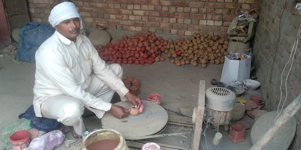If this situation continues, then the work of potters who make earthen lamps will disappear.