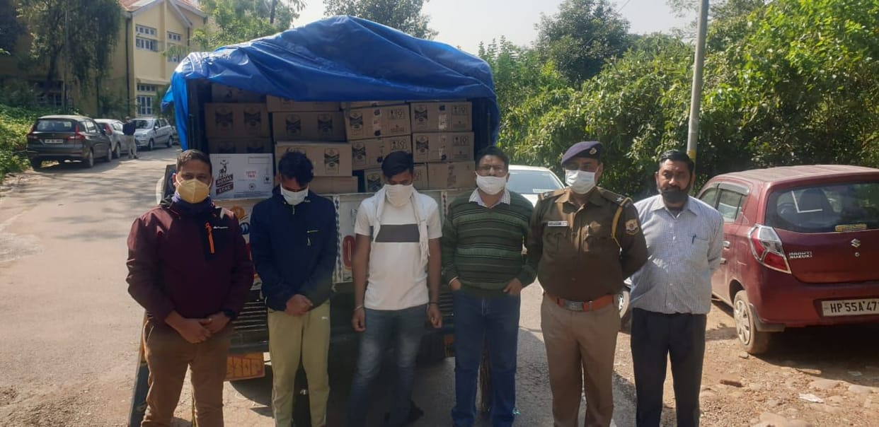 170 boxes of English liquor recovered in Nadaun