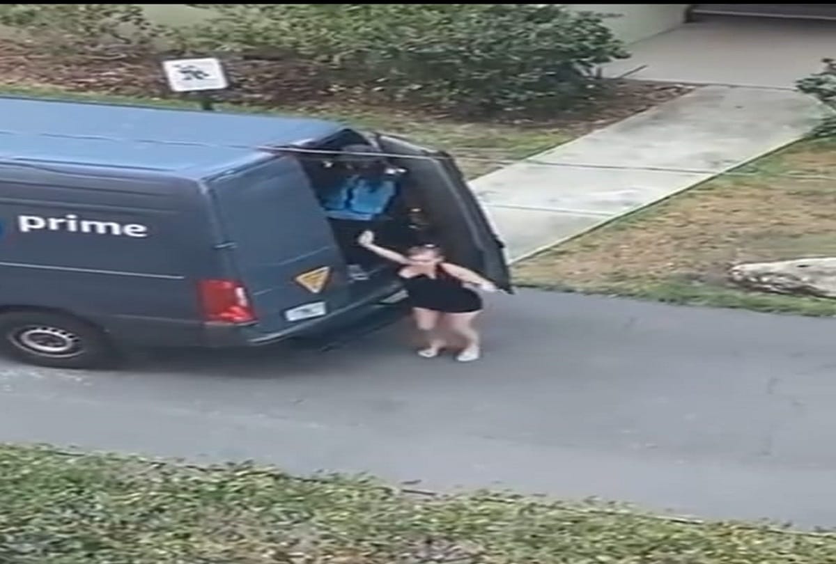 Delivery Boy of reputed e-commerce company fired after video goes viral of dressed-up woman sneaking out of his van 