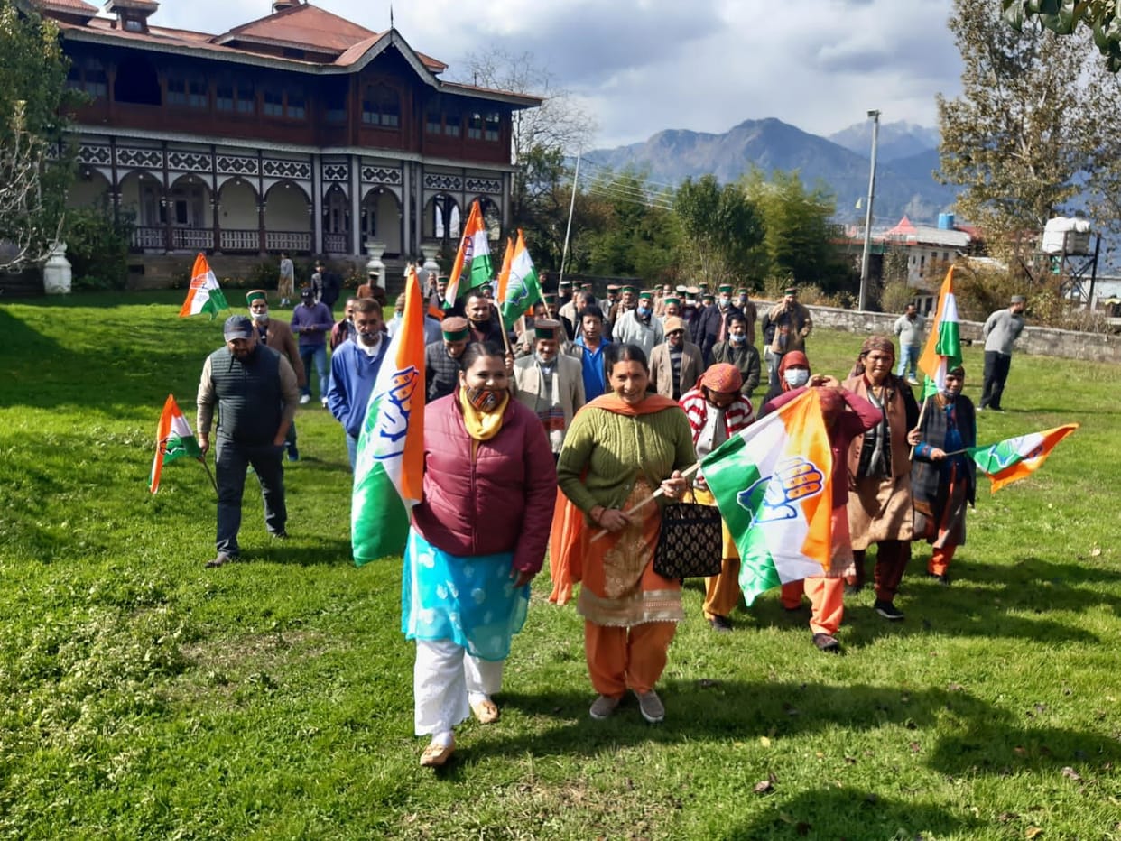 congress rally in the occassion of win partibha singh