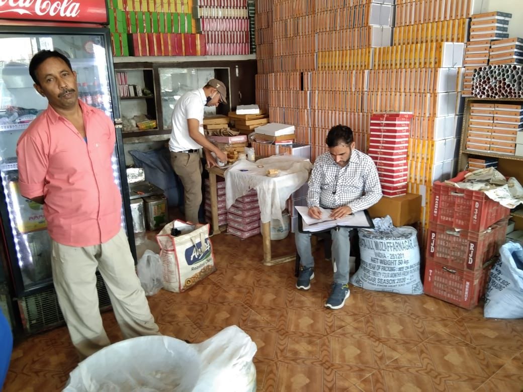 food and safety deportmenet take sample
