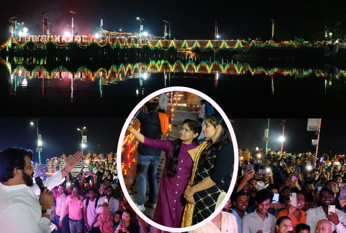 Diwali 2021 Special Deepotsav celebrated by lighting one lakh diyas at Ramgarh Tal Gorakhpur
