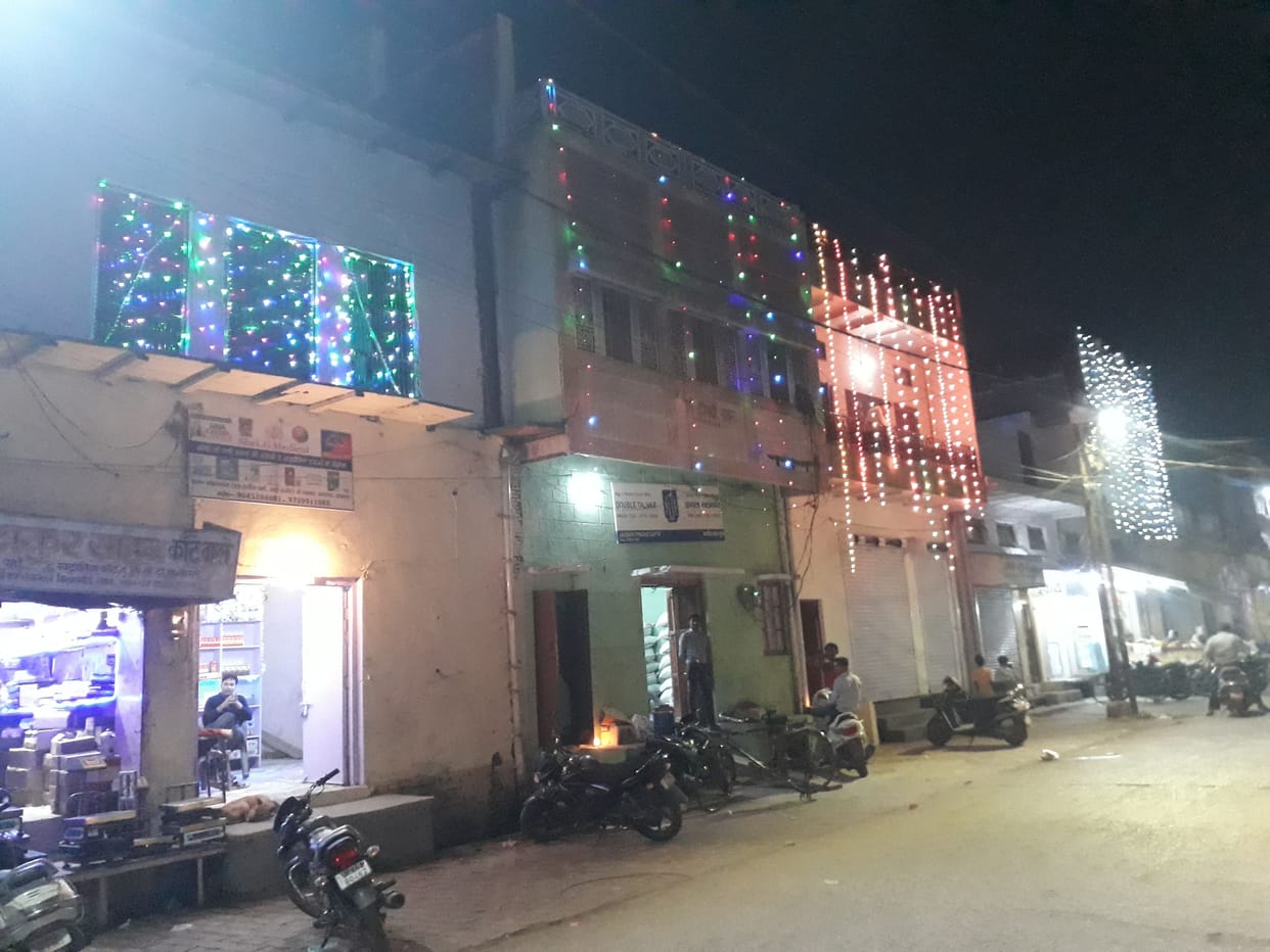 Hathras: The city lit up on the eve of Diwali