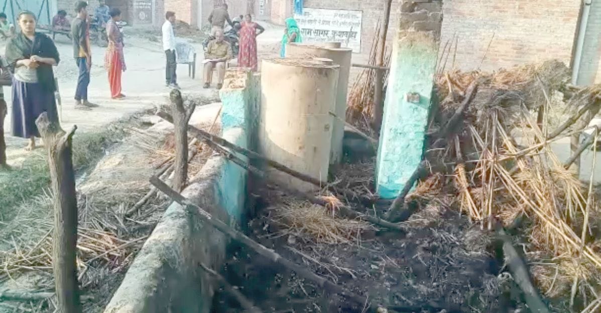 fathepur news,House fire, household burnt to ashes
