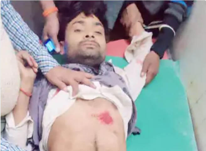 The young man shot himself after a quarrel with his wife