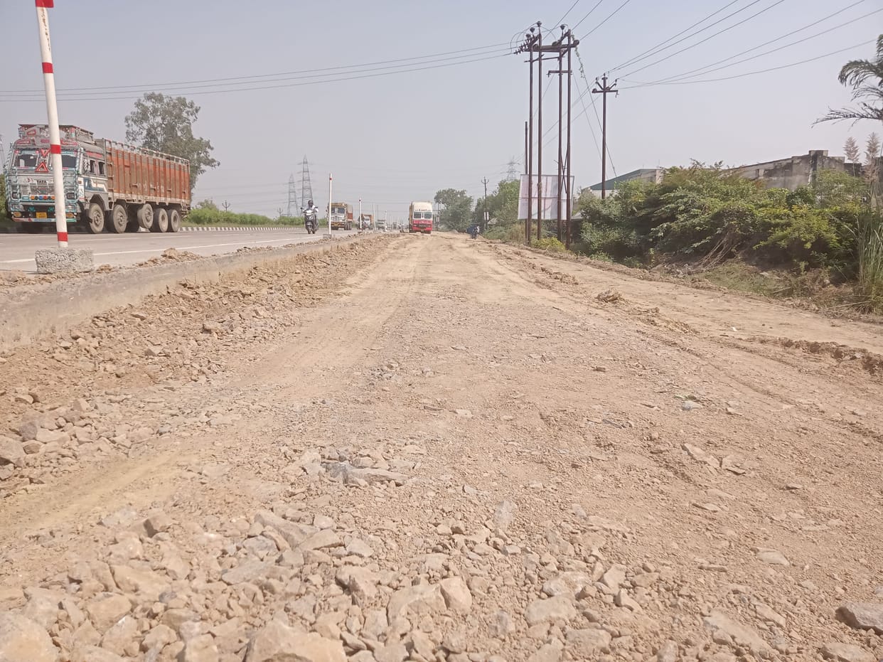 The graph of accidents will fall from the service road in NH-19 of Kanpur dehat, 10 km construction completed