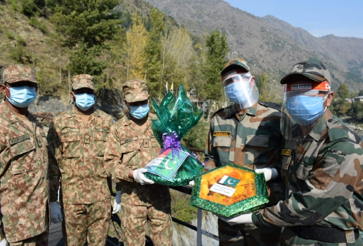 India-Pakistan armies greet each other on the occasion of Diwali, exchange of sweets