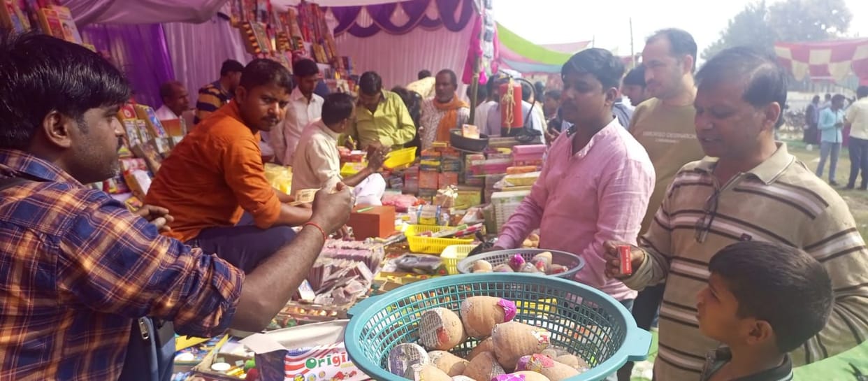 Firecrackers worth one crore were blown on Diwali