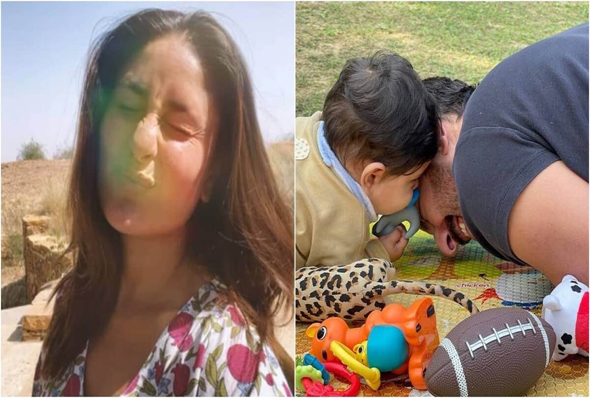 Kareena Kapoor shares Diwali wish with an adorable click of Saif Ali Khan playing with Jeh