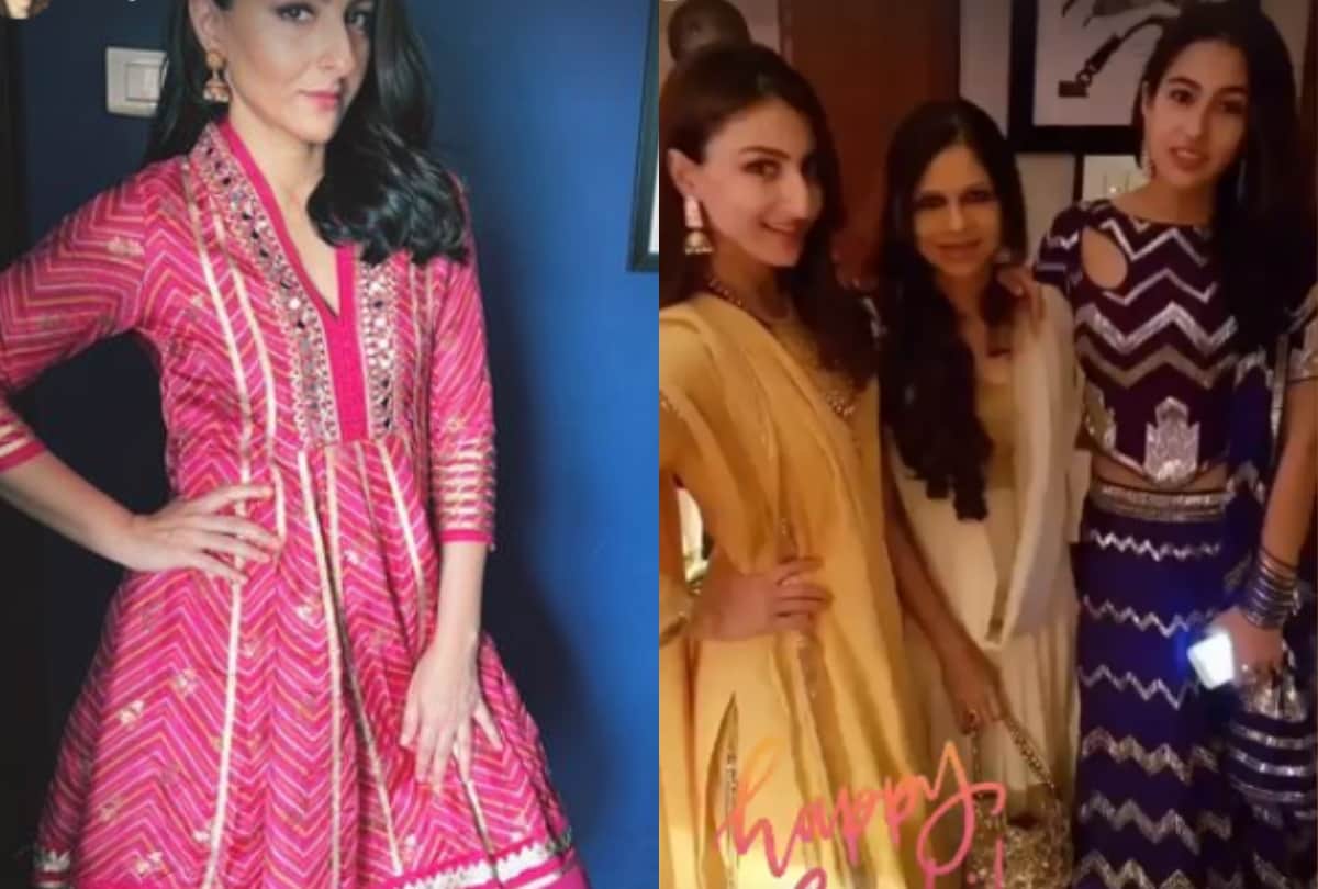 Diwali Celebration Soha Ali Khan performed Lakshmi Puja with husband Kunal Khemu and daughter Inaaya Naumi Kemmu