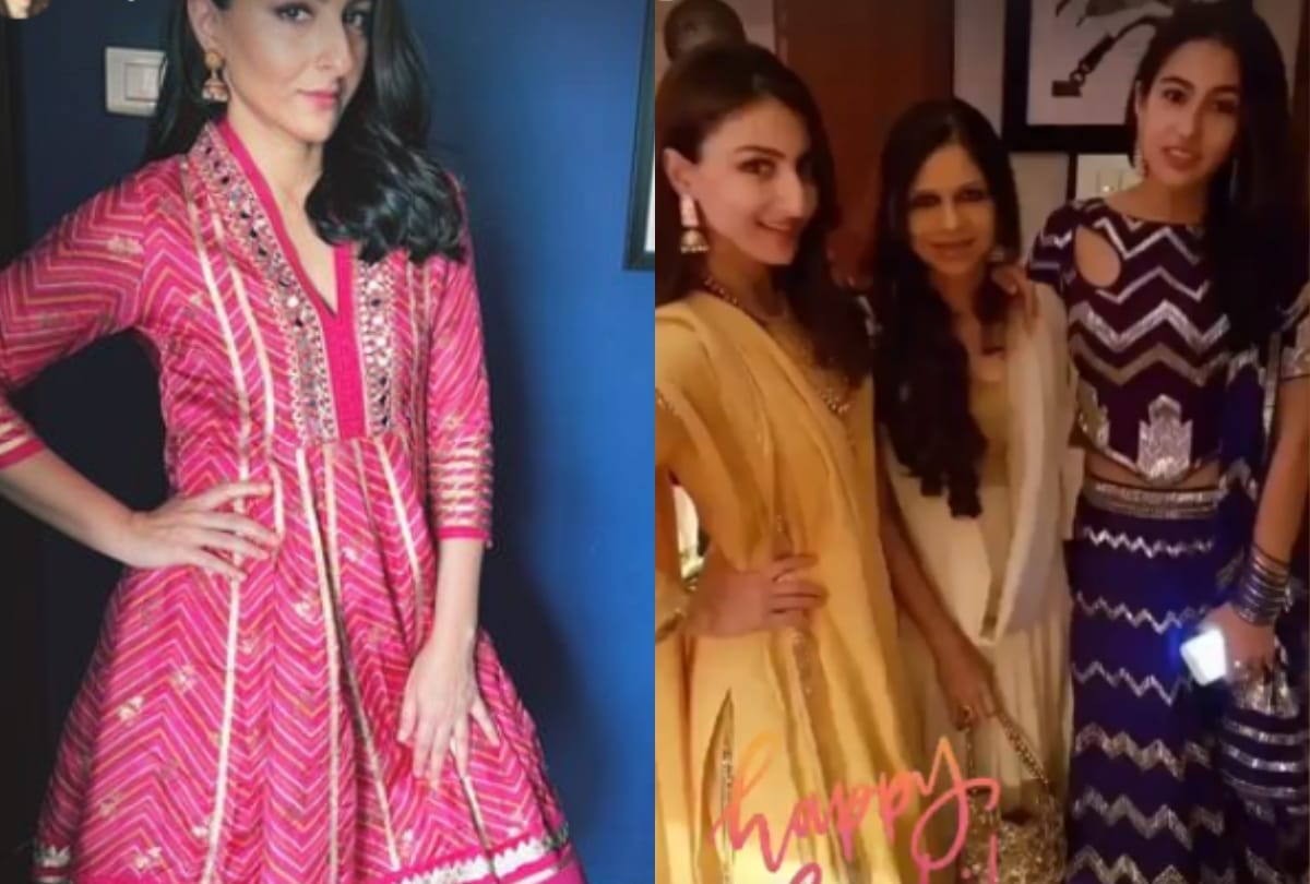 Diwali Celebration Soha Ali Khan performed Lakshmi Puja with husband Kunal Khemu and daughter Inaaya Naumi Kemmu
