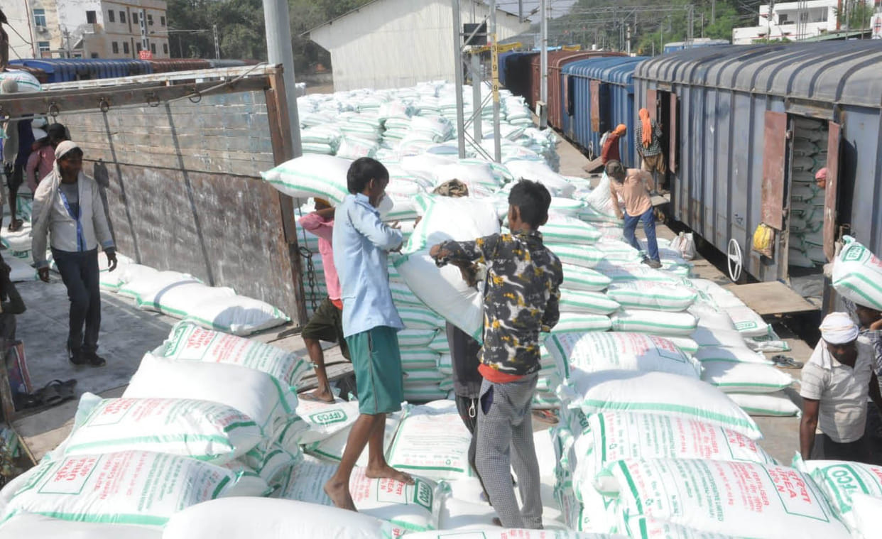 Two more racks of DAP and urea fertilizers came