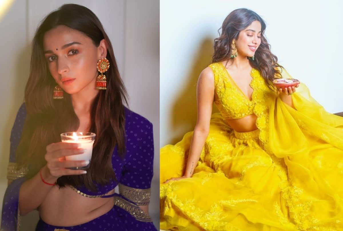 Bollywood Actresses Diwali 2021 Party Celebration Photos janhvi Kapoor To Alia Bhatt