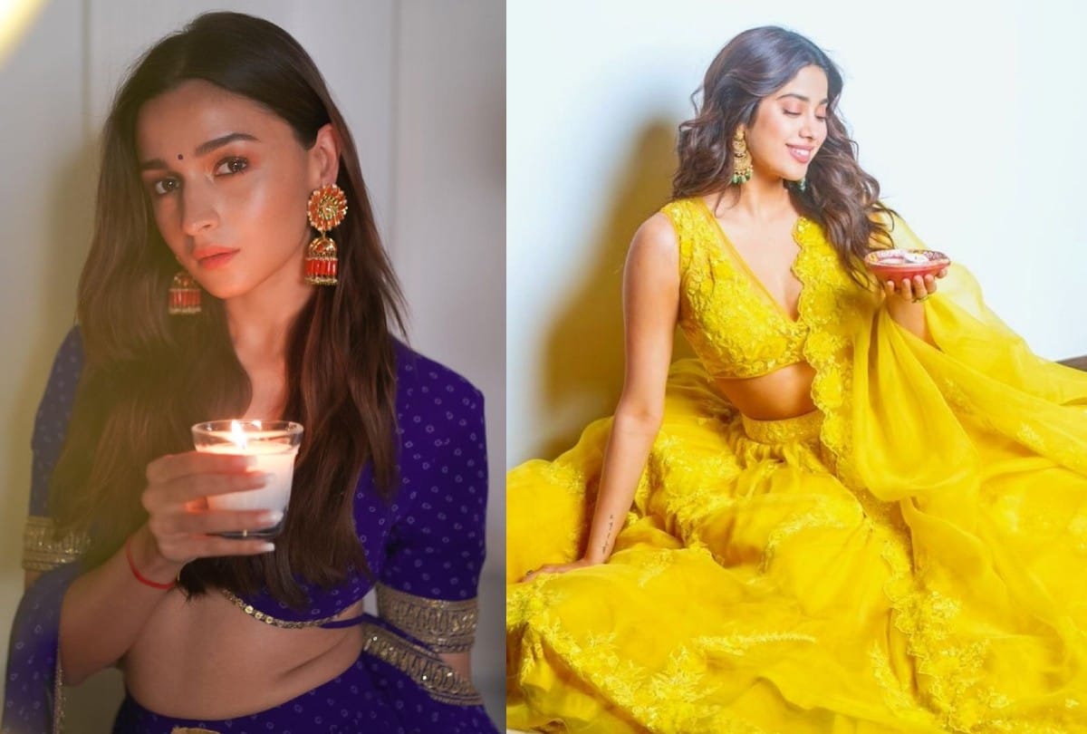 Bollywood Actresses Diwali 2021 Party Celebration Photos janhvi Kapoor To Alia Bhatt